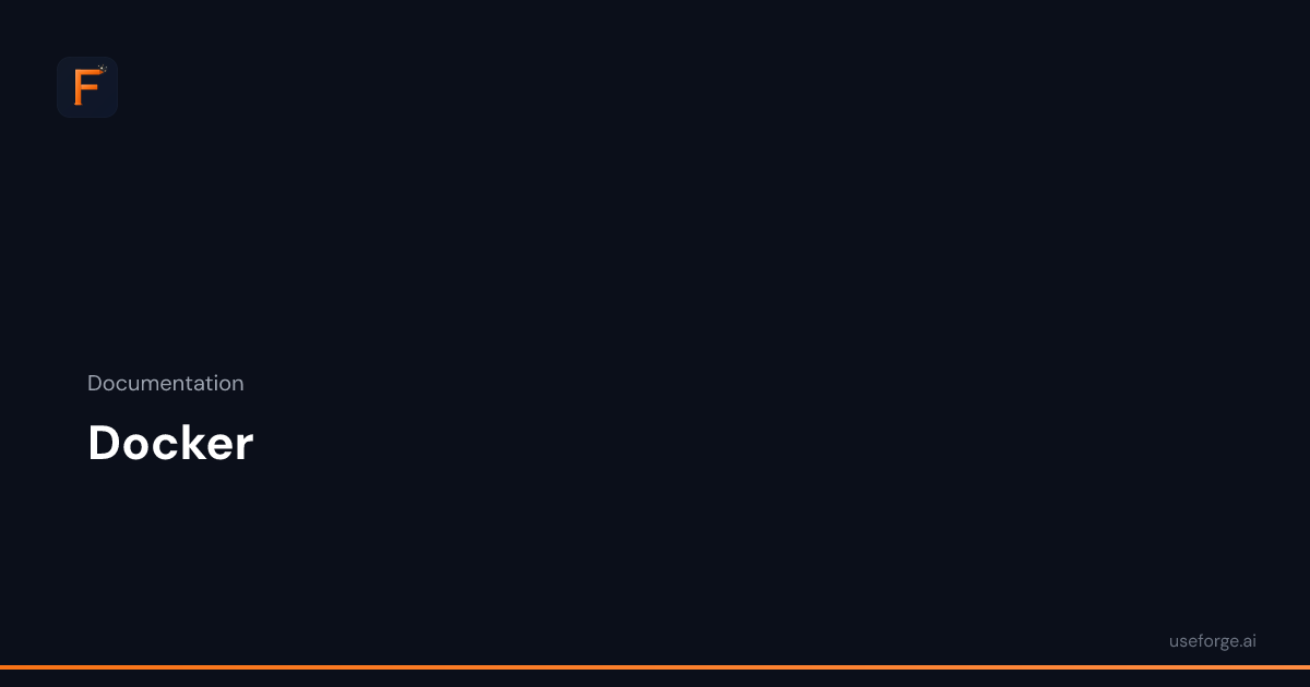 Docker — Forge Docs