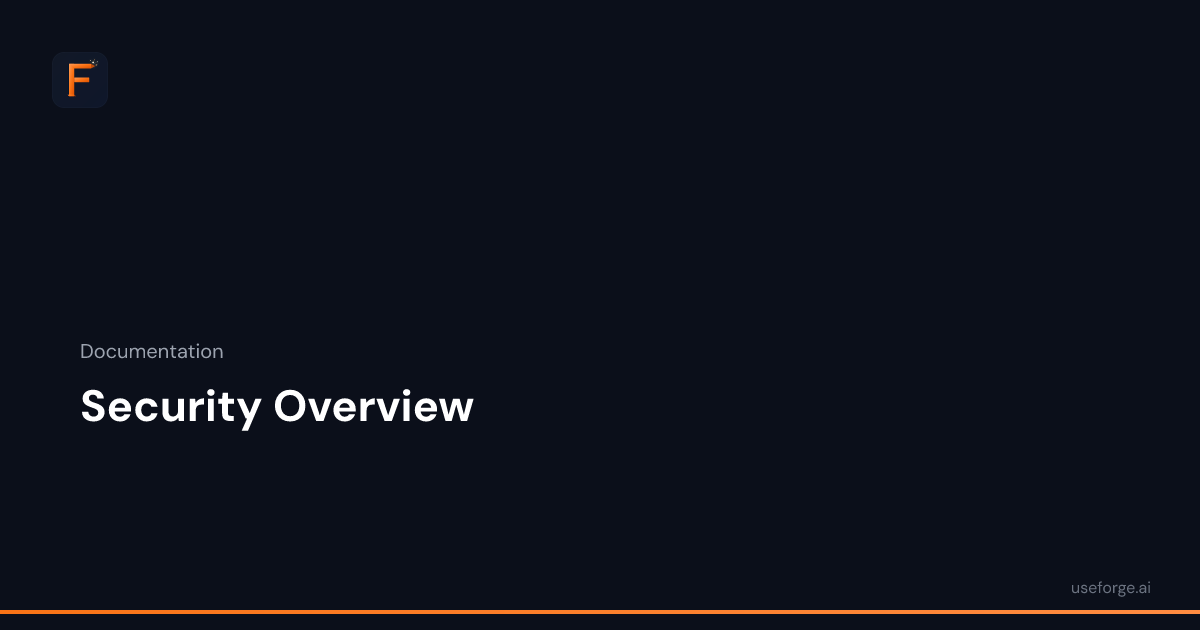 Security Overview — Forge Docs